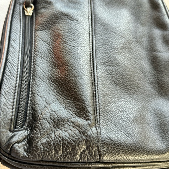 Rare Marino Fabiani Leather Backpack Bag - Picture 9 of 12